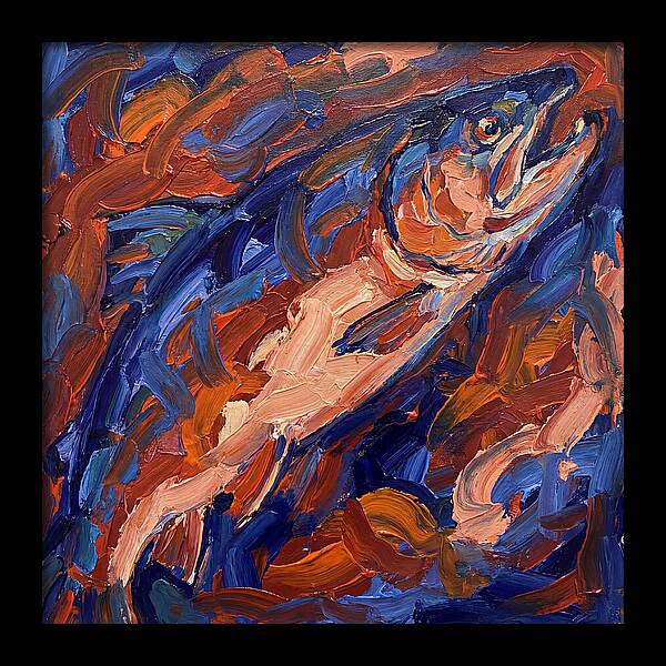 Salmon In Vibrant Swirls