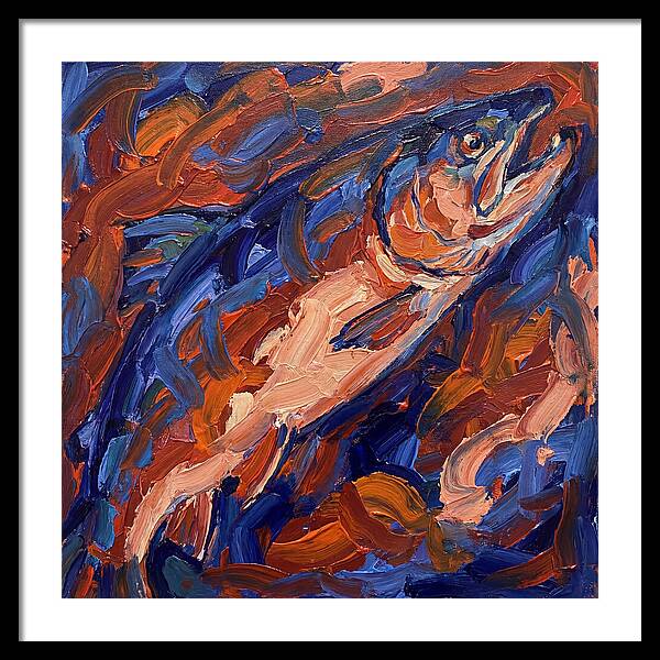 Salmon In Vibrant Swirls