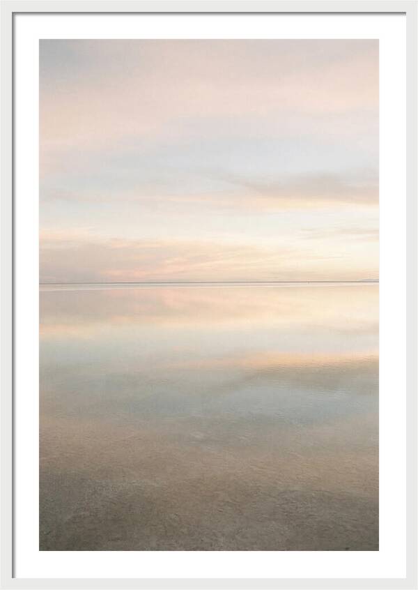 Salt Flat Reflections At Dusk