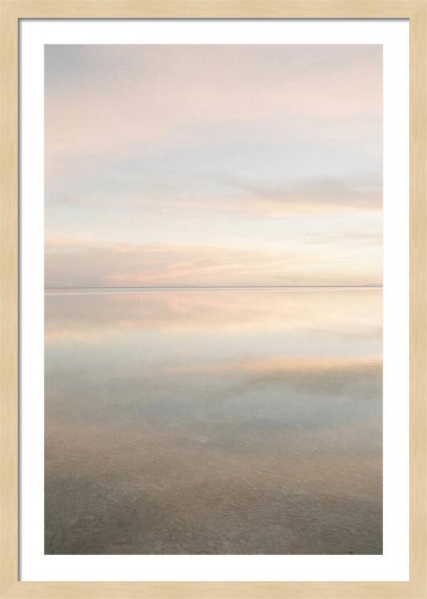 Salt Flat Reflections At Dusk