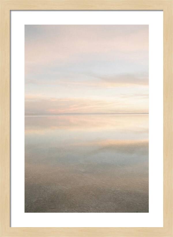 Salt Flat Reflections At Dusk