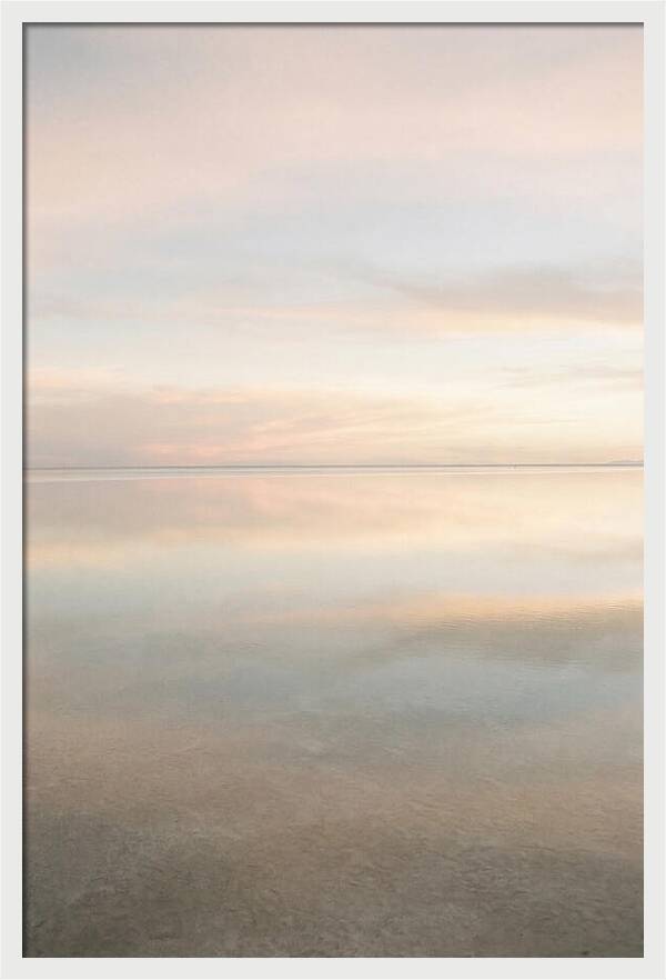 Salt Flat Reflections At Dusk