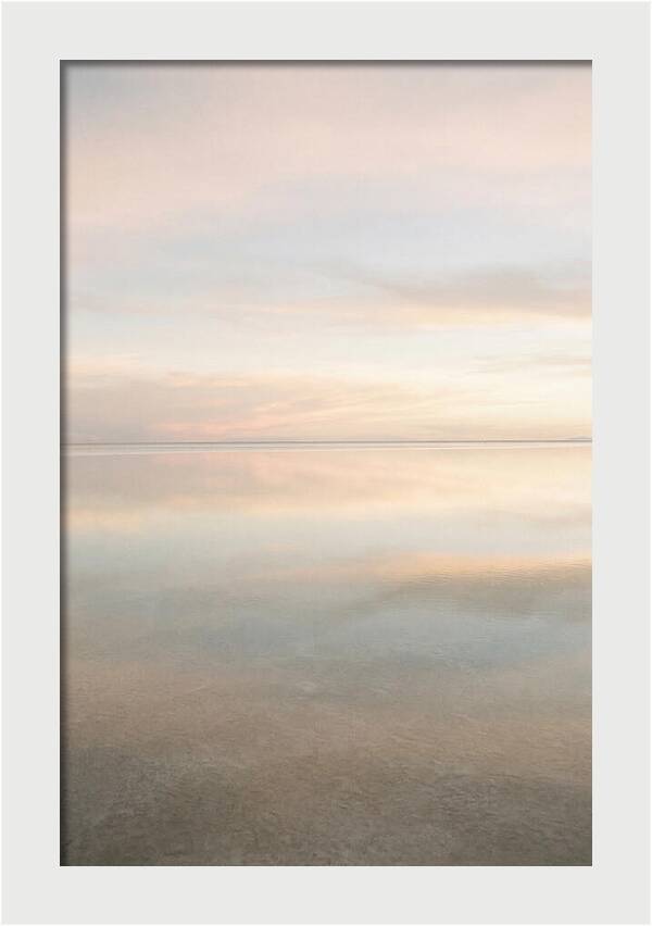 Salt Flat Reflections At Dusk