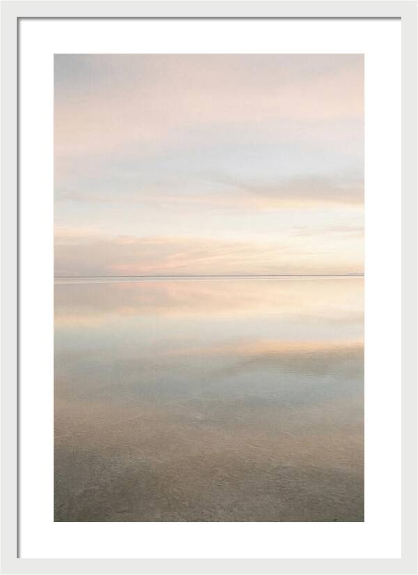 Salt Flat Reflections At Dusk