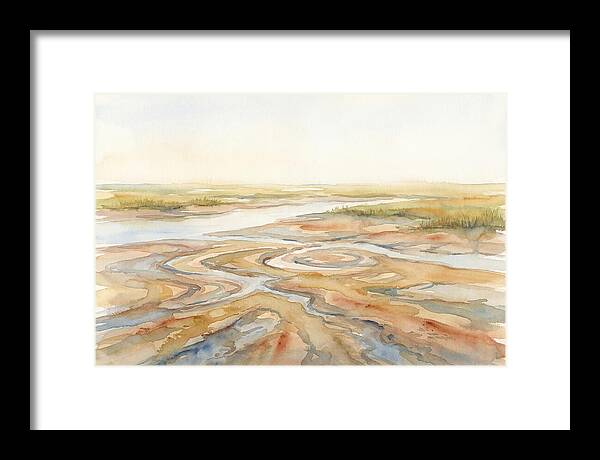 Salt Marsh Creek At Low Tide