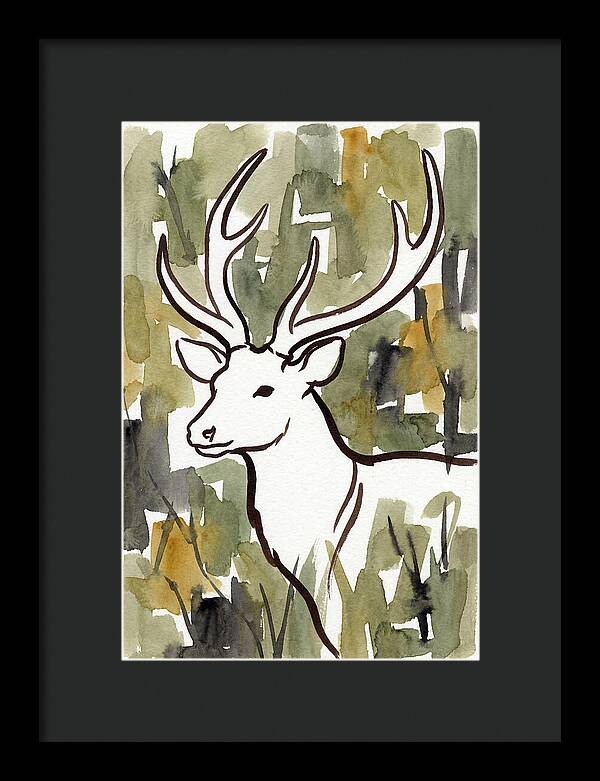 Sambar Deer In Minimalist Style