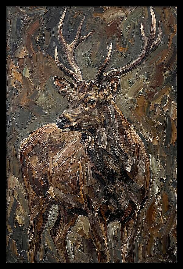 Sambar Deer In Natural Habitat