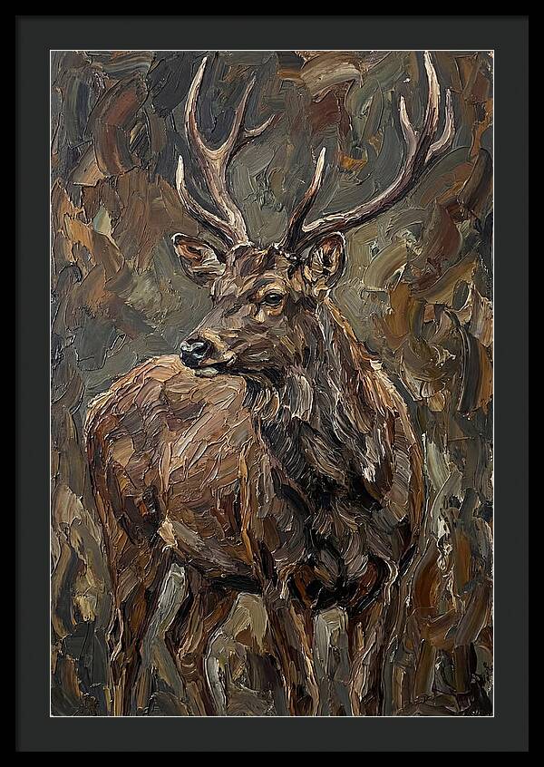 Sambar Deer In Natural Habitat