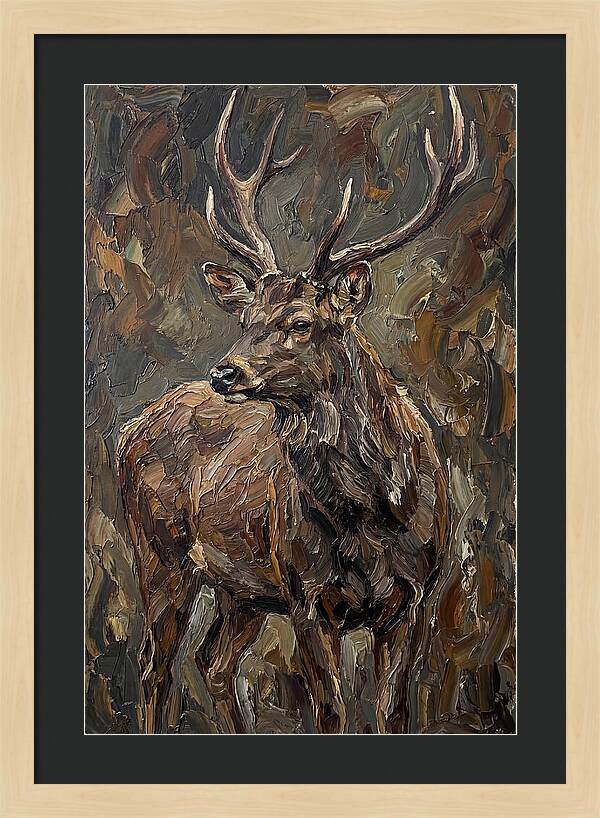 Sambar Deer In Natural Habitat