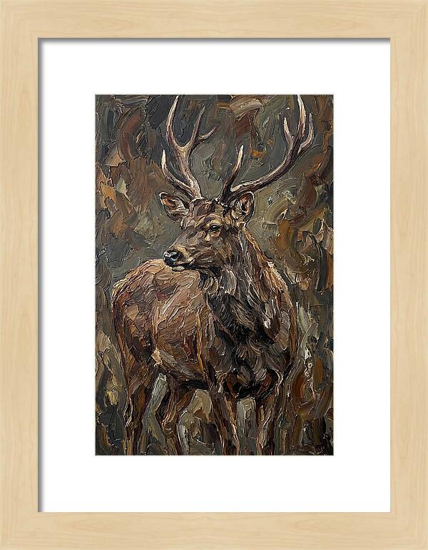 Sambar Deer In Natural Habitat