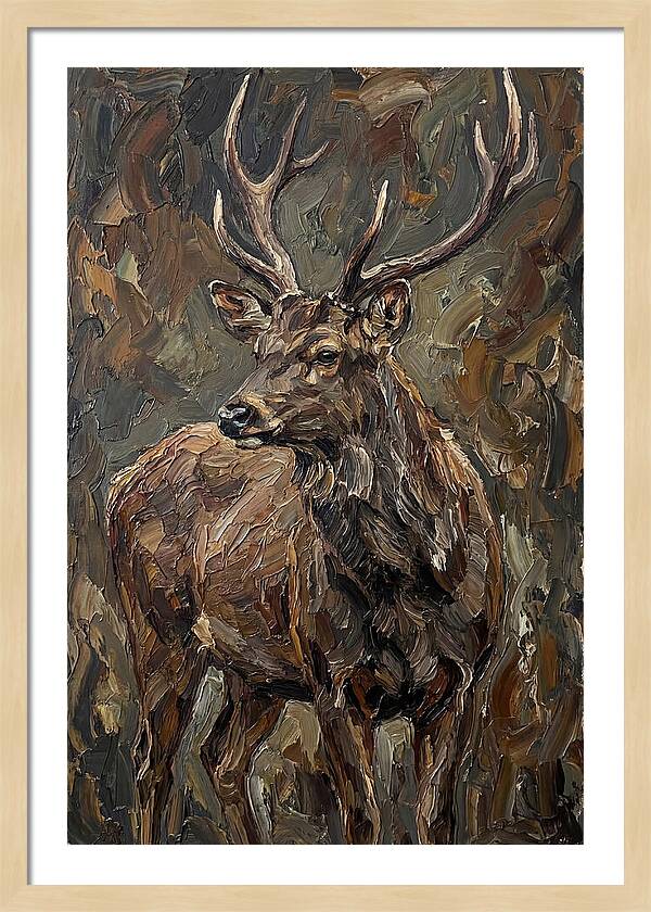 Sambar Deer In Natural Habitat