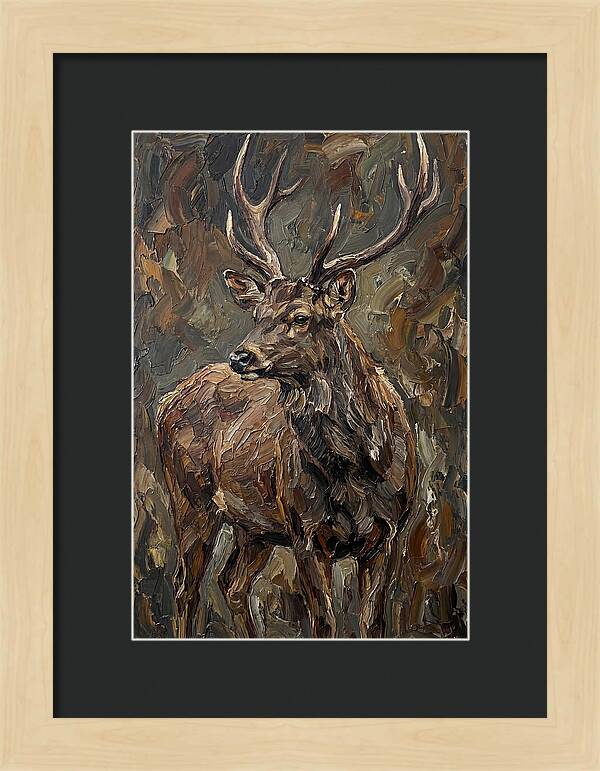 Sambar Deer In Natural Habitat