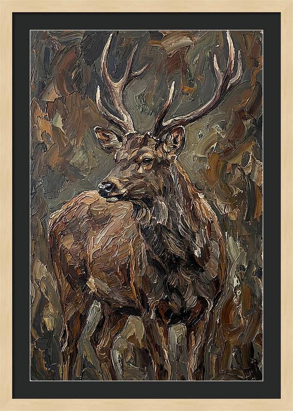 Sambar Deer In Natural Habitat