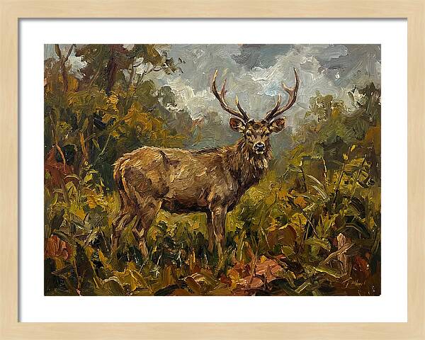Sambar Deer In Nature