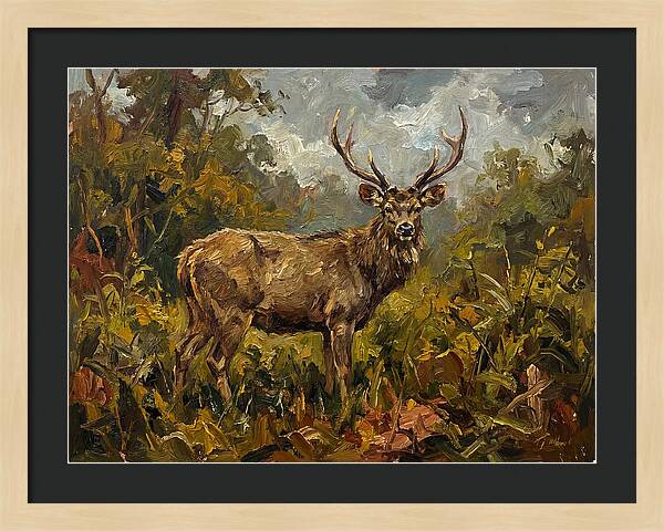 Sambar Deer In Nature