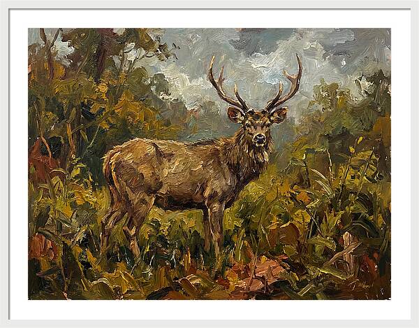 Sambar Deer In Nature