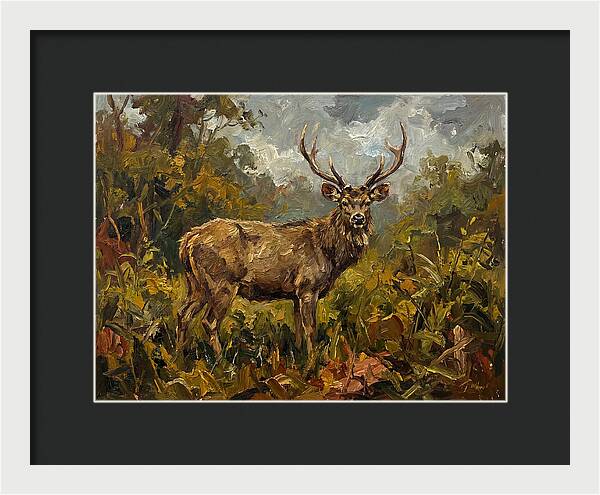 Sambar Deer In Nature