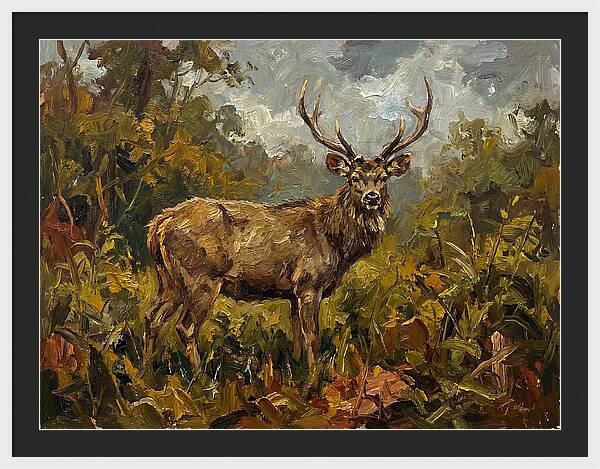 Sambar Deer In Nature