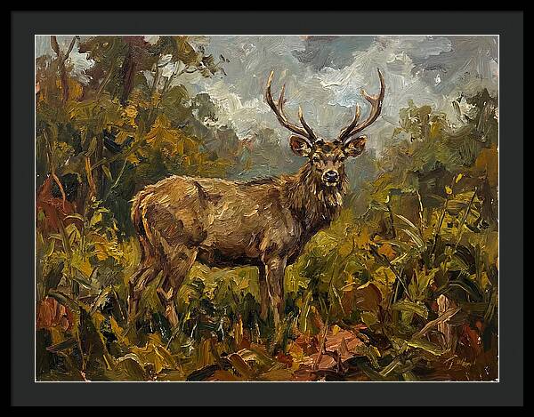 Sambar Deer In Nature