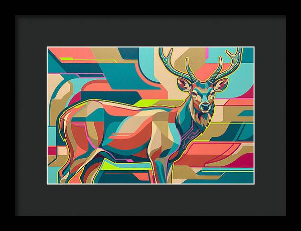 Sambar Deer In Vibrant Colors