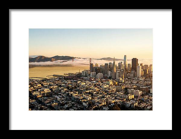San Francisco Skyline At Golden Hour