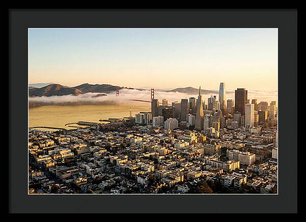 San Francisco Skyline At Golden Hour
