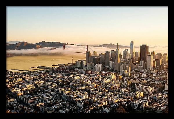 San Francisco Skyline At Golden Hour