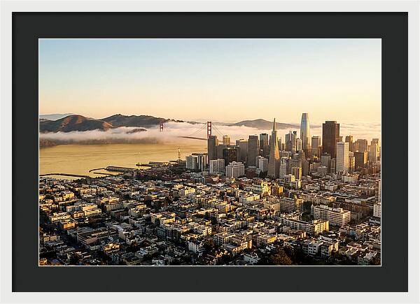 San Francisco Skyline At Golden Hour