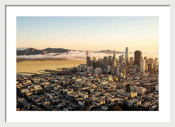 San Francisco Skyline At Golden Hour
