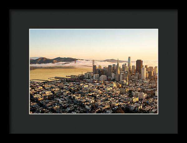 San Francisco Skyline At Golden Hour