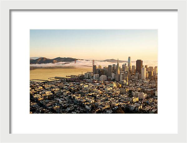San Francisco Skyline At Golden Hour