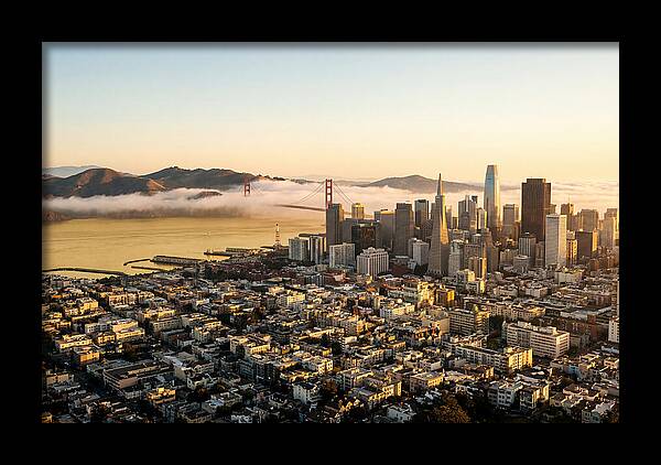San Francisco Skyline At Golden Hour