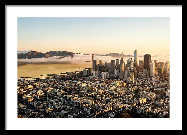 San Francisco Skyline At Golden Hour