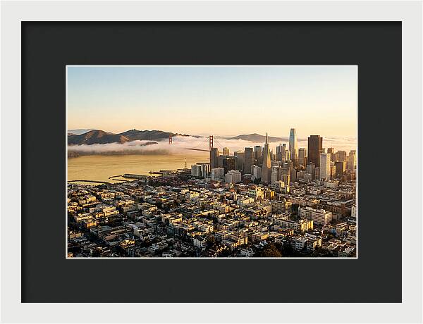 San Francisco Skyline At Golden Hour