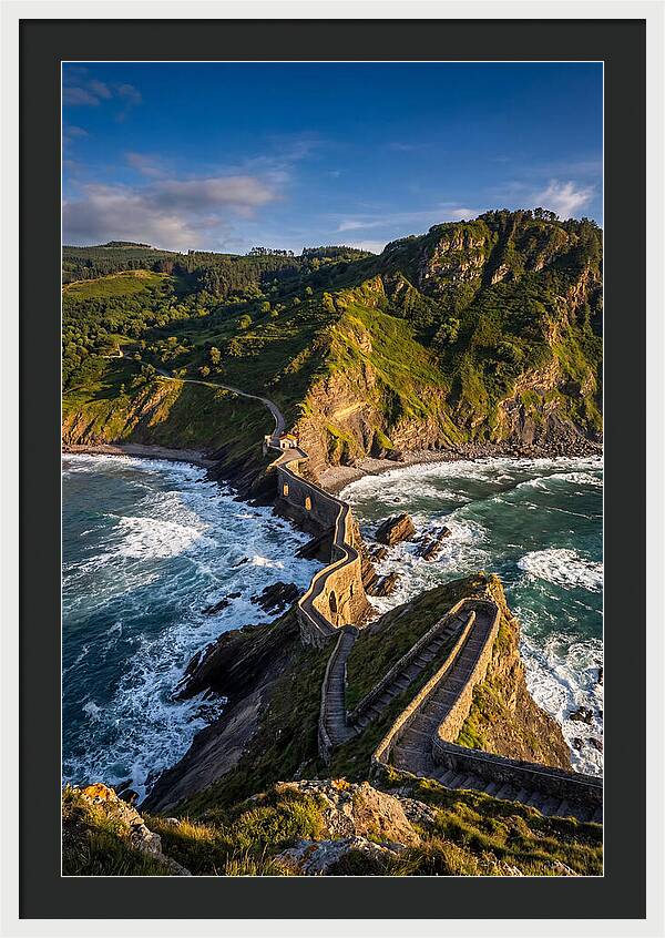 San Juan De Gaztelugatxe At Golden Hour