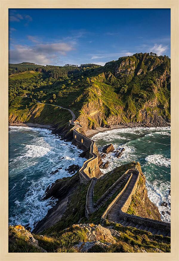 San Juan De Gaztelugatxe At Golden Hour