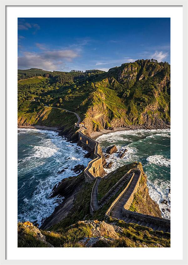San Juan De Gaztelugatxe At Golden Hour