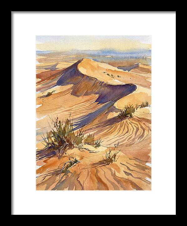Sand Dunes At Dusk