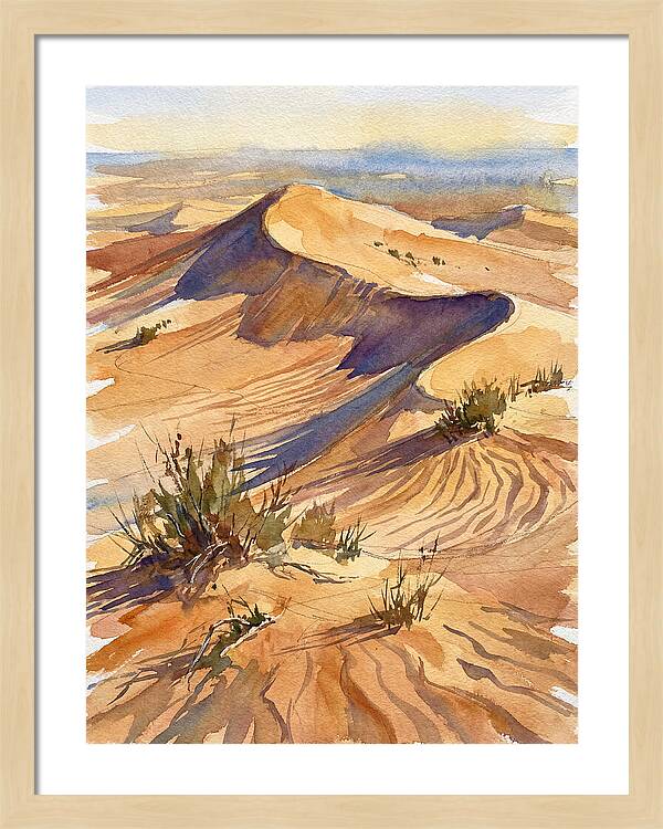 Sand Dunes At Dusk