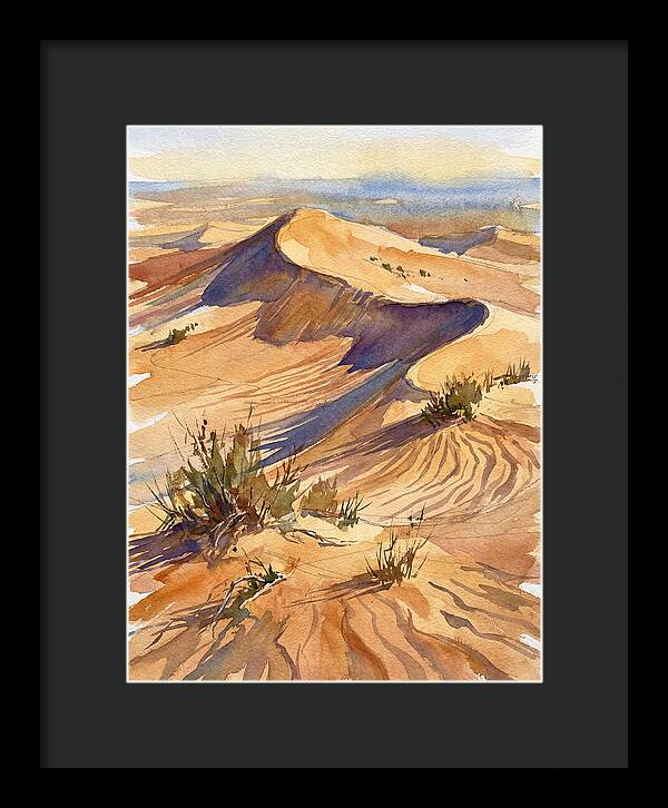 Sand Dunes At Dusk