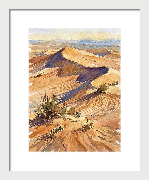 Sand Dunes At Dusk