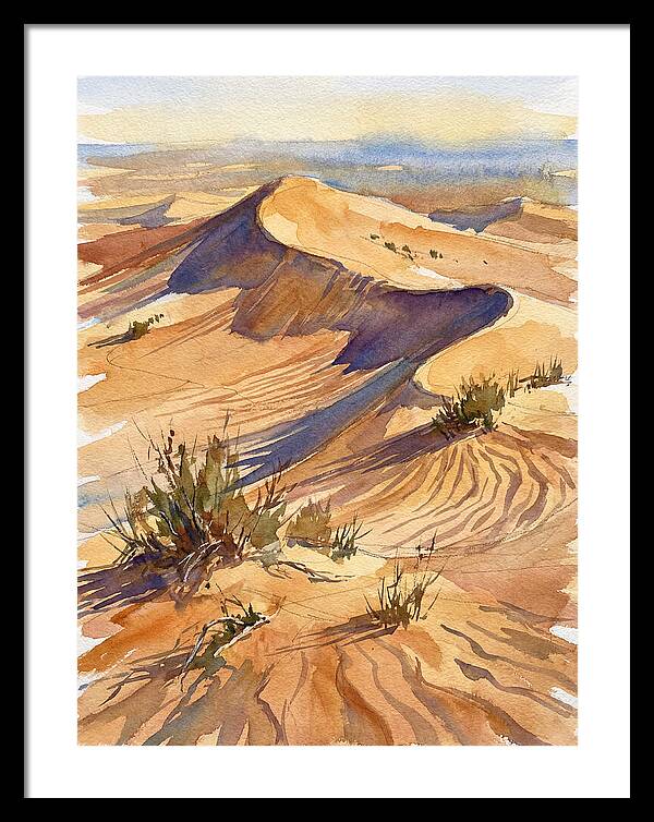 Sand Dunes At Dusk
