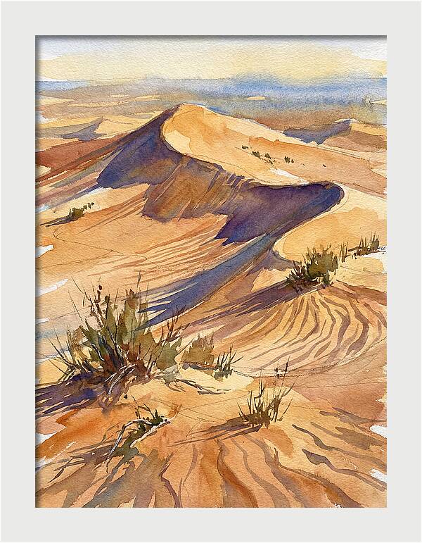 Sand Dunes At Dusk