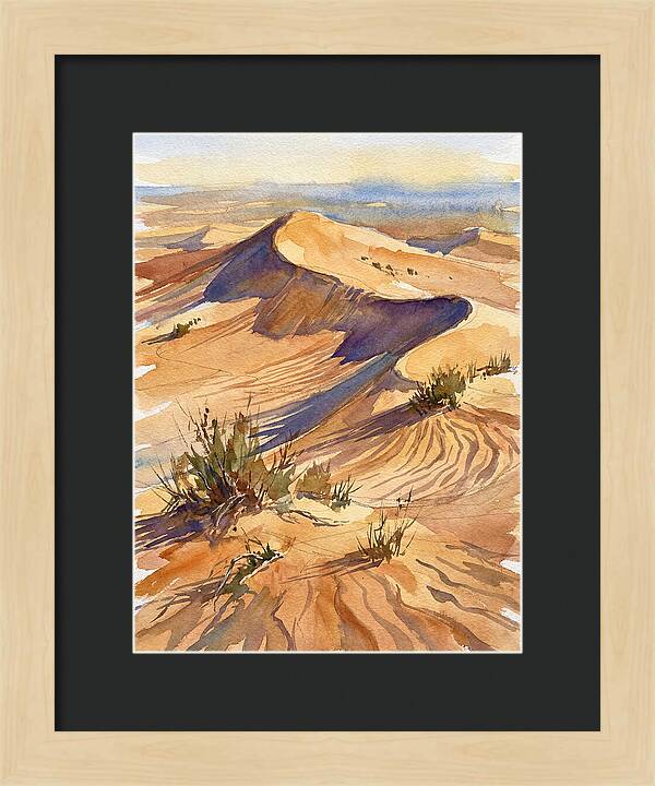 Sand Dunes At Dusk
