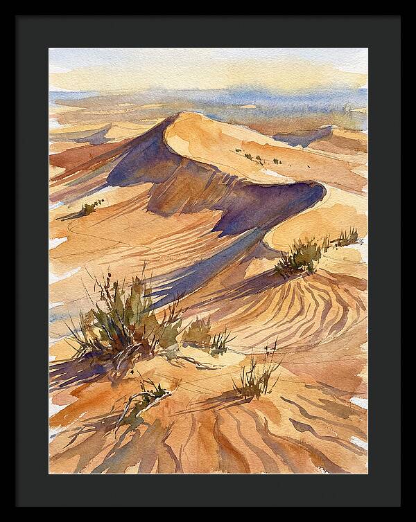 Sand Dunes At Dusk