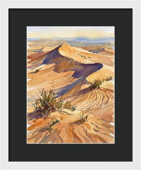 Sand Dunes At Dusk