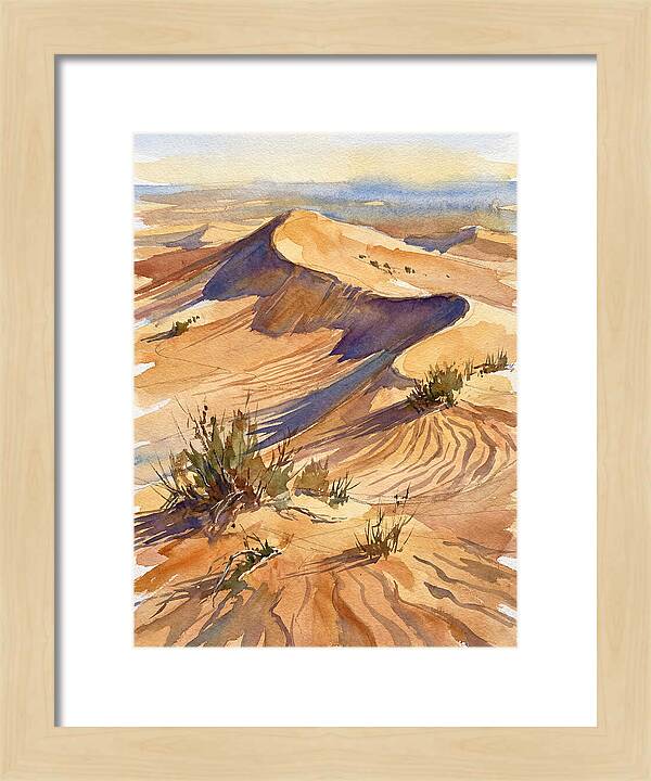 Sand Dunes At Dusk