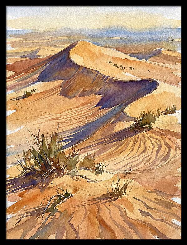Sand Dunes At Dusk
