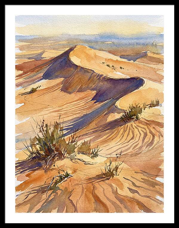 Sand Dunes At Dusk