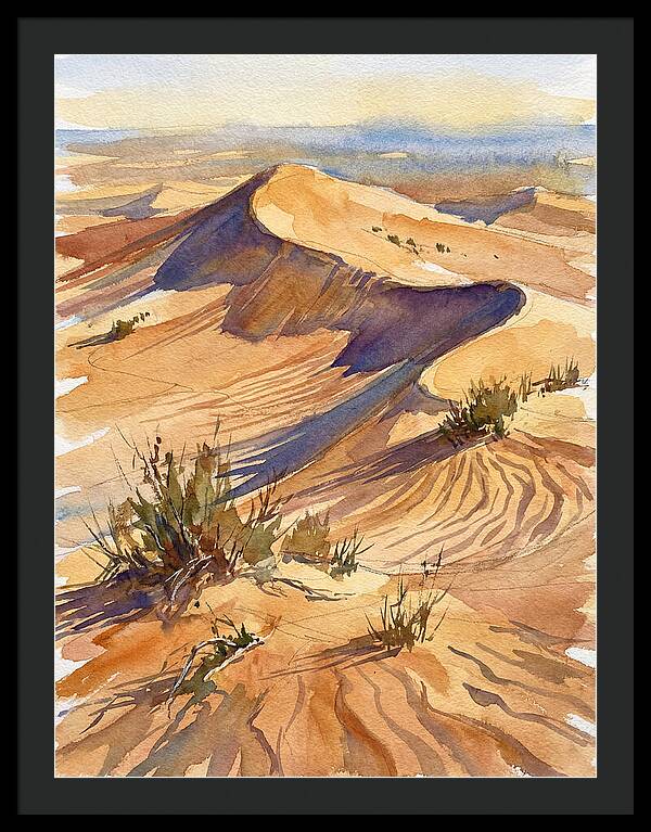 Sand Dunes At Dusk